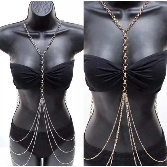 Rhinestones body chain - Picture 2 of 4